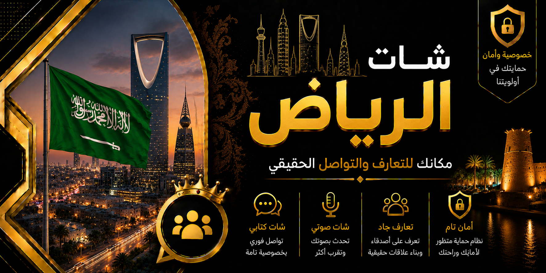 شات الرياض | دردشة الرياض الصوتية والكتابية بدون تسجيل